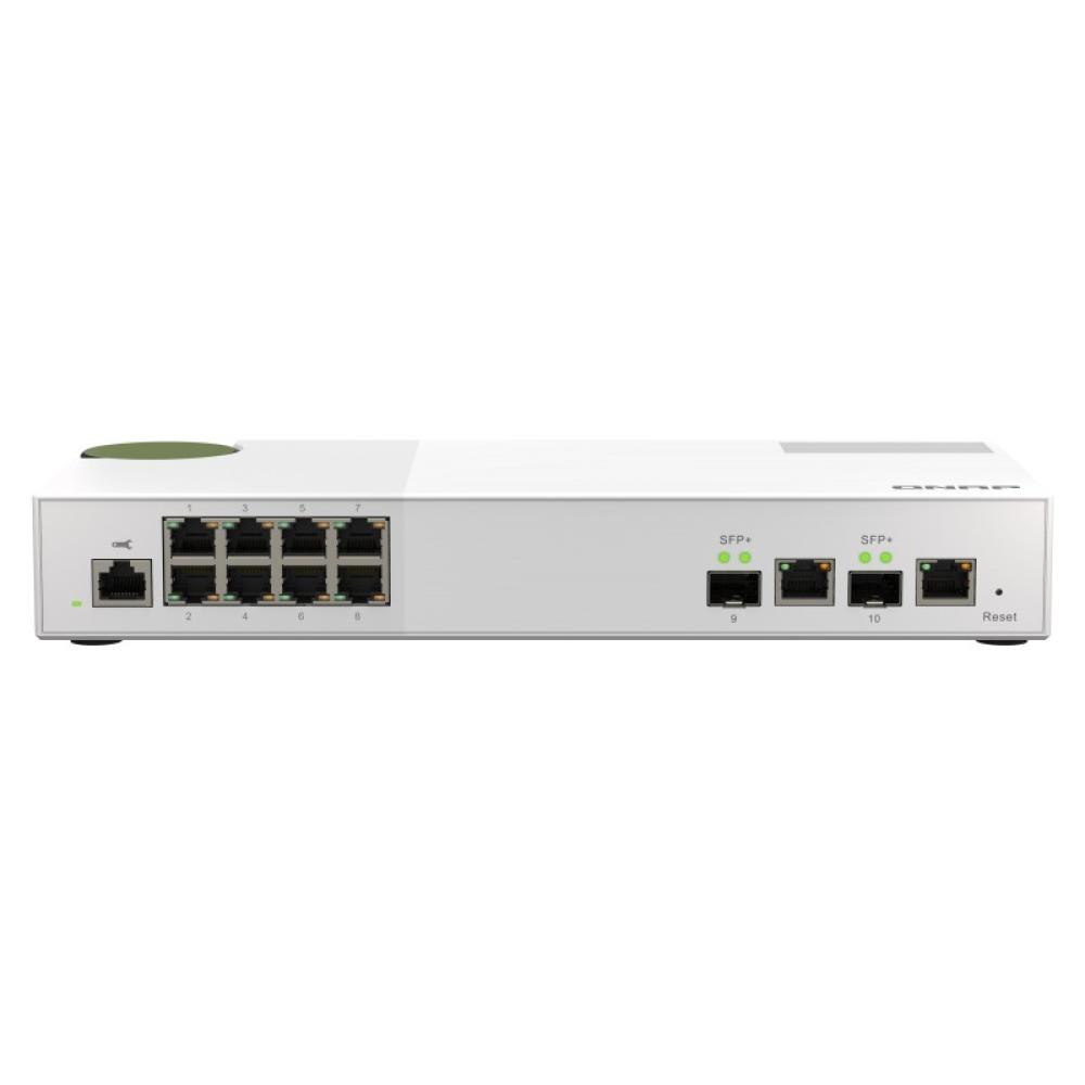 QNAP - QSW-M2108R-2C switch Gestionado L2 2.5G Ethernet (100/1000/2500) Energía sobre Ethernet (PoE) Negro