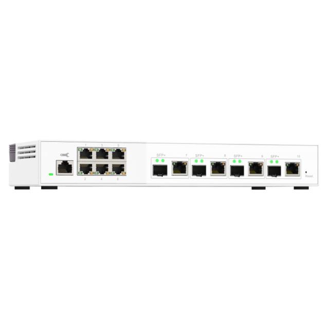 QNAP - QSW-M2106-4C switch Gestionado L2 2.5G Ethernet (100/1000/2500) Blanco