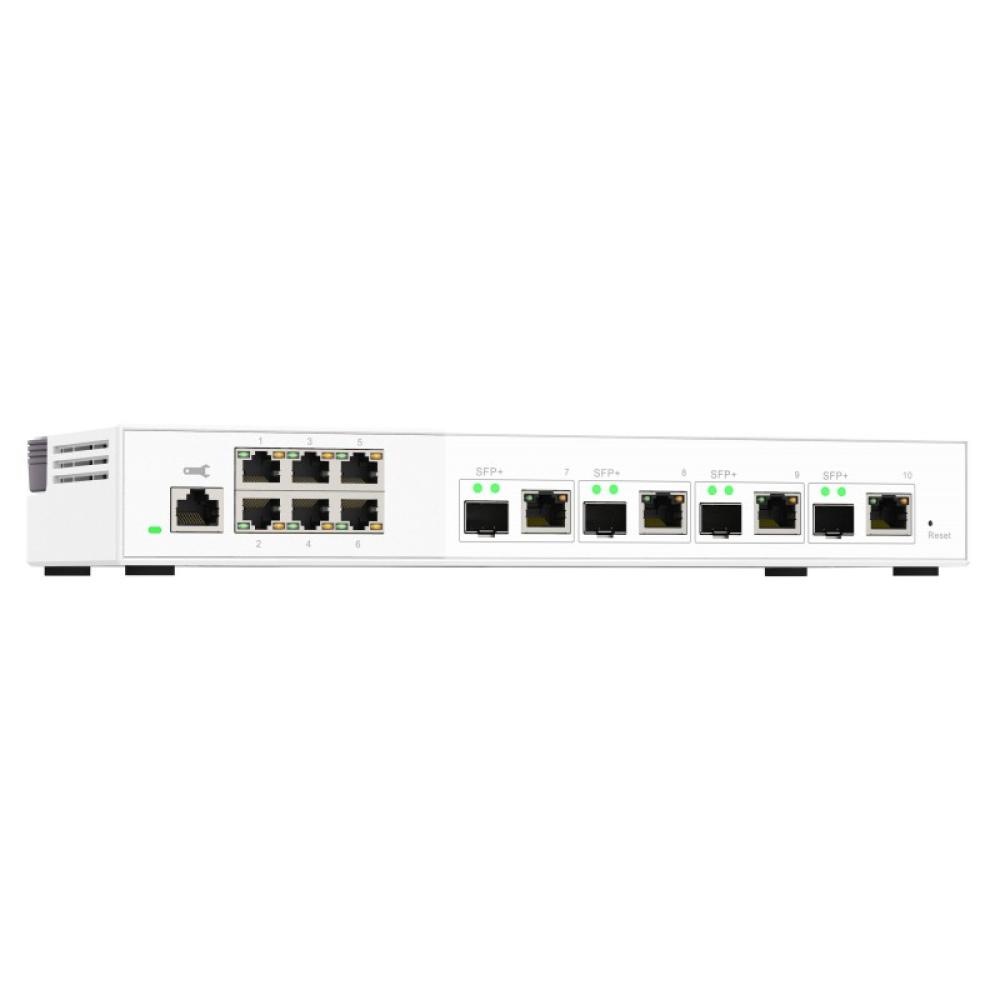 QNAP - QSW-M2106-4C switch Gestionado L2 2.5G Ethernet (100/1000/2500) Blanco