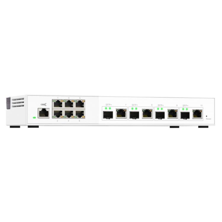 QNAP - QSW-M2106-4C switch Gestionado L2 2.5G Ethernet (100/1000/2500) Blanco