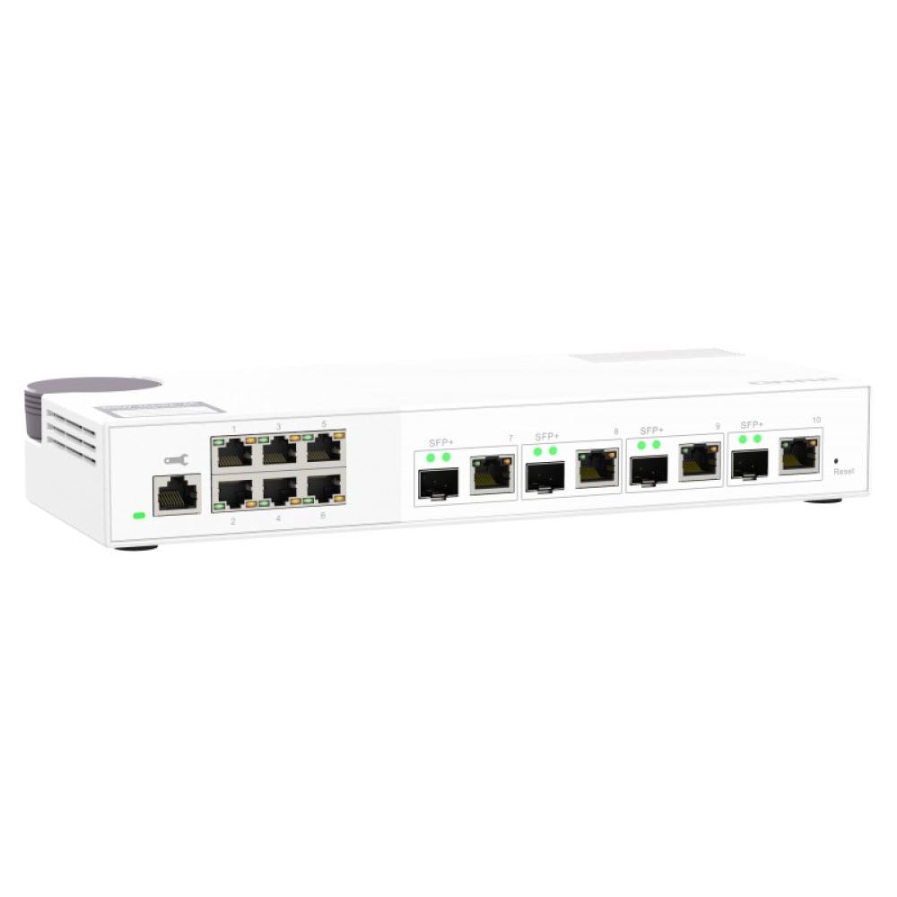 QNAP - QSW-M2106-4C switch Gestionado L2 2.5G Ethernet (100/1000/2500) Blanco