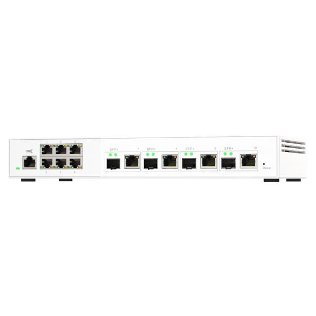 QNAP - QSW-M2106-4C switch Gestionado L2 2.5G Ethernet (100/1000/2500) Blanco