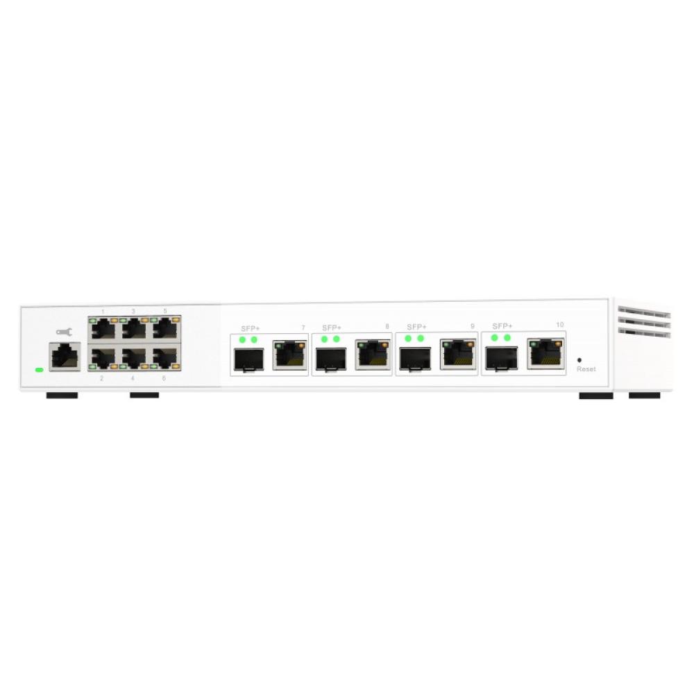QNAP - QSW-M2106-4C switch Gestionado L2 2.5G Ethernet (100/1000/2500) Blanco