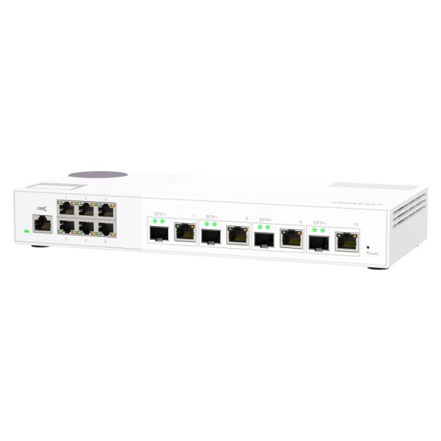 QNAP - QSW-M2106-4C switch Gestionado L2 2.5G Ethernet (100/1000/2500) Blanco