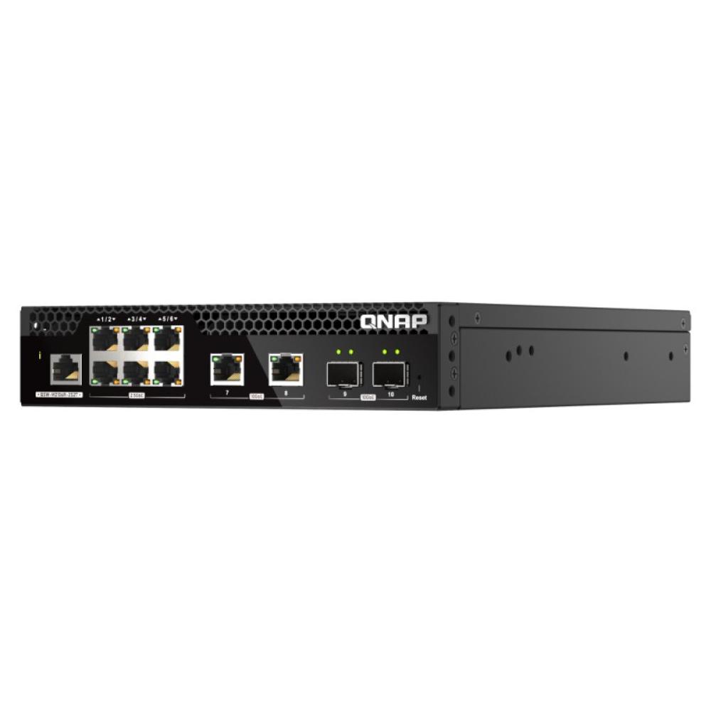 QNAP - QSW-M2106R-2S2T switch Gestionado L2 10G Ethernet (100/1000/10000) 1U Negro