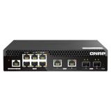 QNAP - QSW-M2106R-2S2T switch Gestionado L2 10G Ethernet (100/1000/10000) 1U Negro