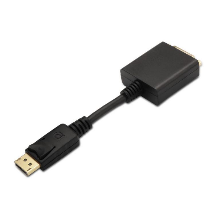 AISENS - A125-0133 adaptador de cable de vídeo 0,15 m DisplayPort DVI Negro