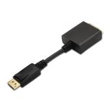 AISENS - A125-0133 adaptador de cable de vídeo 0,15 m DisplayPort DVI Negro