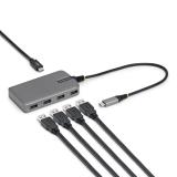 StarTech.com - 5G4AC-USB-C-HUB hub de interfaz USB 3.2 Gen 1 (3.1 Gen 1) Type-C 5000 Mbit/s Gris