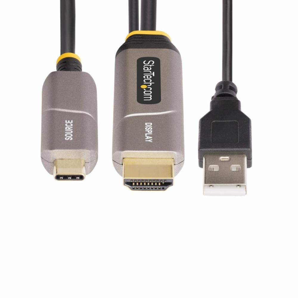 StarTech.com - Cable Activo Óptico USB-C a HDMI 2.0 (AOC) de 9,15m - Conversor Adaptador Unidireccional USB Tipo C a HDMI - 4K60
