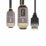 StarTech.com - Cable Activo Óptico USB-C a HDMI 2.0 (AOC) de 9,15m - Conversor Adaptador Unidireccional USB Tipo C a HDMI - 4K60
