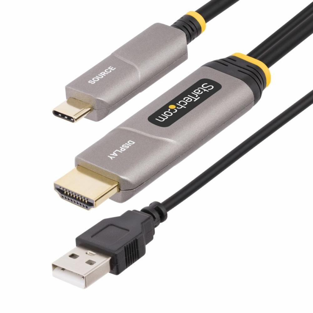 StarTech.com - Cable Activo Óptico USB-C a HDMI 2.0 (AOC) de 9,15m - Conversor Adaptador Unidireccional USB Tipo C a HDMI - 4K60