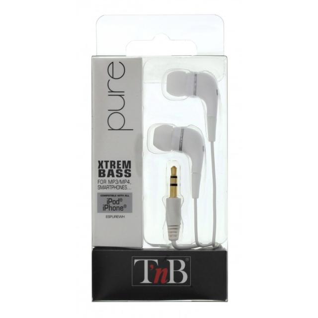T''nB - Pure Auriculares Alámbrico Dentro de oído Blanco