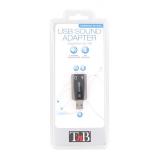 T''nB - ADAUSB51 cambiador de género para cable USB-A 2 x 3.5mm Negro