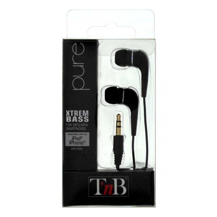 T''nB - ESPUREBK auricular y casco Auriculares Alámbrico Dentro de oído Negro