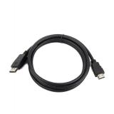 Gembird - DisplayPort - HDMI, 1.8m 1,8 m HDMI tipo A (Estándar) Negro