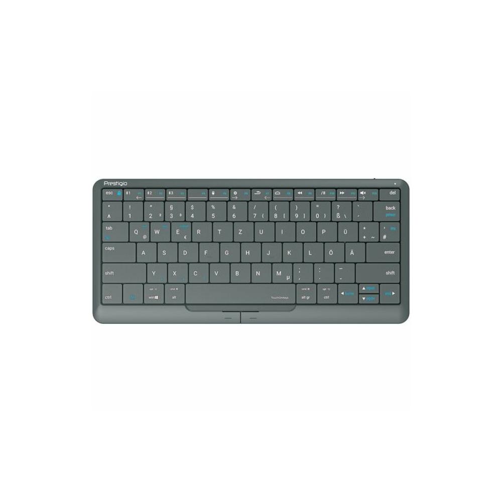 Prestigio - Click&Touch 2 teclado Hogar USB + Bluetooth QWERTY Español Gris