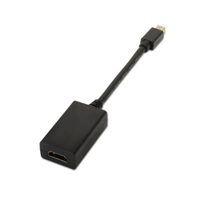 AISENS - A125-0137 adaptador de cable de vídeo 0,15 m Mini DisplayPort HDMI Negro