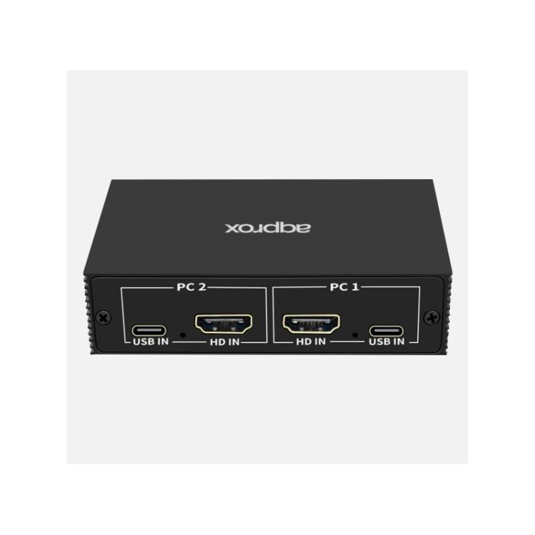 Approx - APPKVHDMI2PV2 interruptor KVM Negro