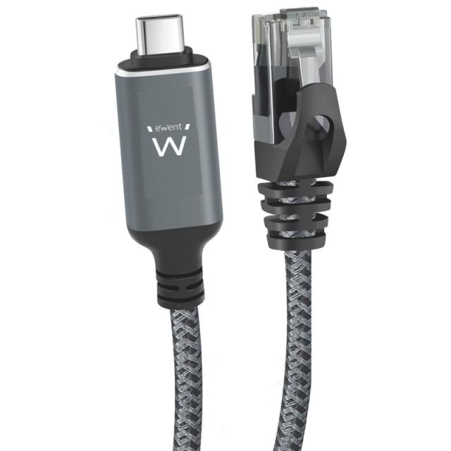 Ewent - EC2004 cable de red Negro, Gris 4 m Cat6