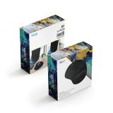 TooQ - Alfombrilla para ratón ergonómica con reposamuñecas de gel, Negro