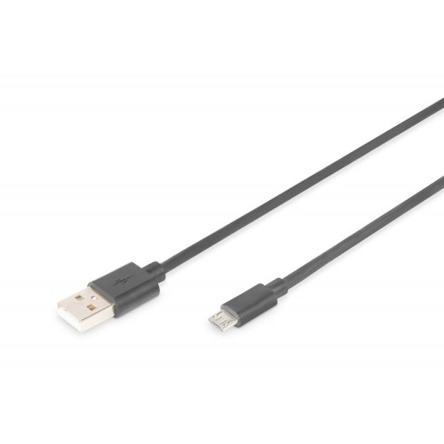 Digitus - Cable de conexión USB-A - Micro-B, 1 m