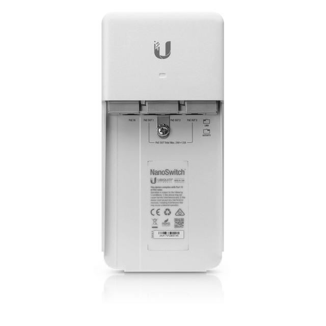 Ubiquiti - NanoSwitch Gigabit Ethernet (10/100/1000) Energía sobre Ethernet (PoE) Blanco
