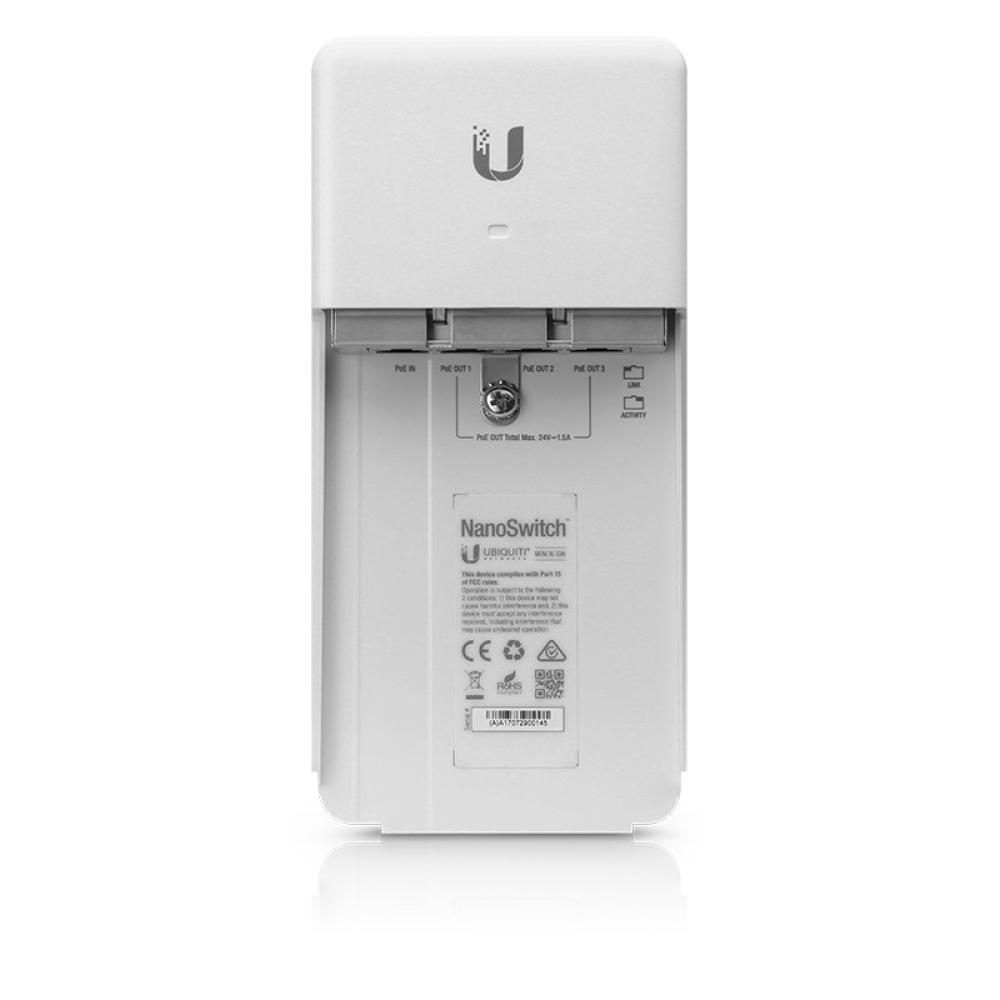Ubiquiti - NanoSwitch Gigabit Ethernet (10/100/1000) Energía sobre Ethernet (PoE) Blanco