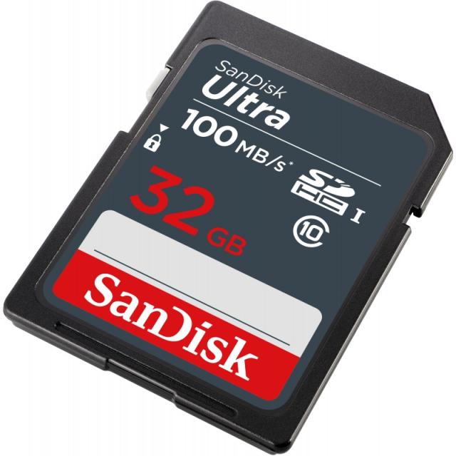 SanDisk - Ultra 32GB SDHC Mem Card 100MB/s UHS-I Clase 10