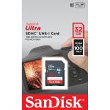 SanDisk - Ultra 32GB SDHC Mem Card 100MB/s UHS-I Clase 10