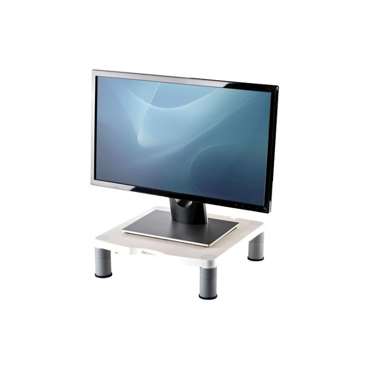Fellowes - Standard Monitor Riser 53,3 cm (21") Escritorio Gris, Blanco