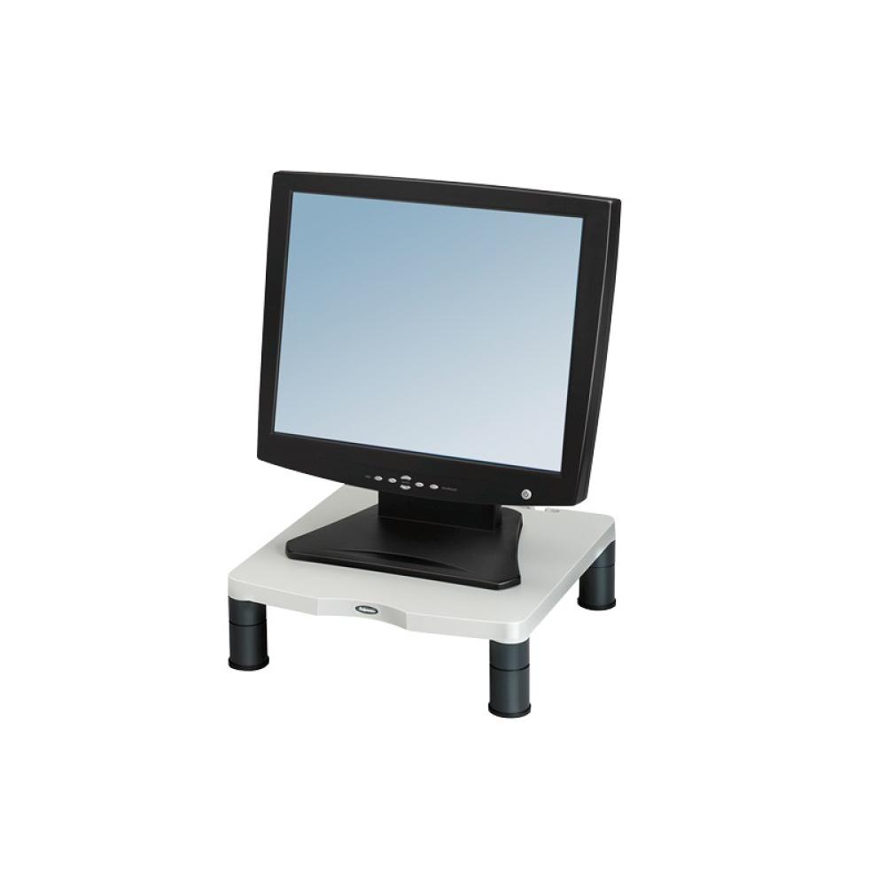 Fellowes - Standard Monitor Riser 53,3 cm (21") Escritorio Gris, Blanco