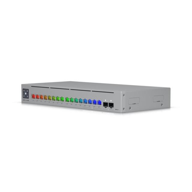 Ubiquiti - Pro Max 16 PoE Gestionado L3 Gigabit Ethernet (10/100/1000) Energía sobre Ethernet (PoE) Gris