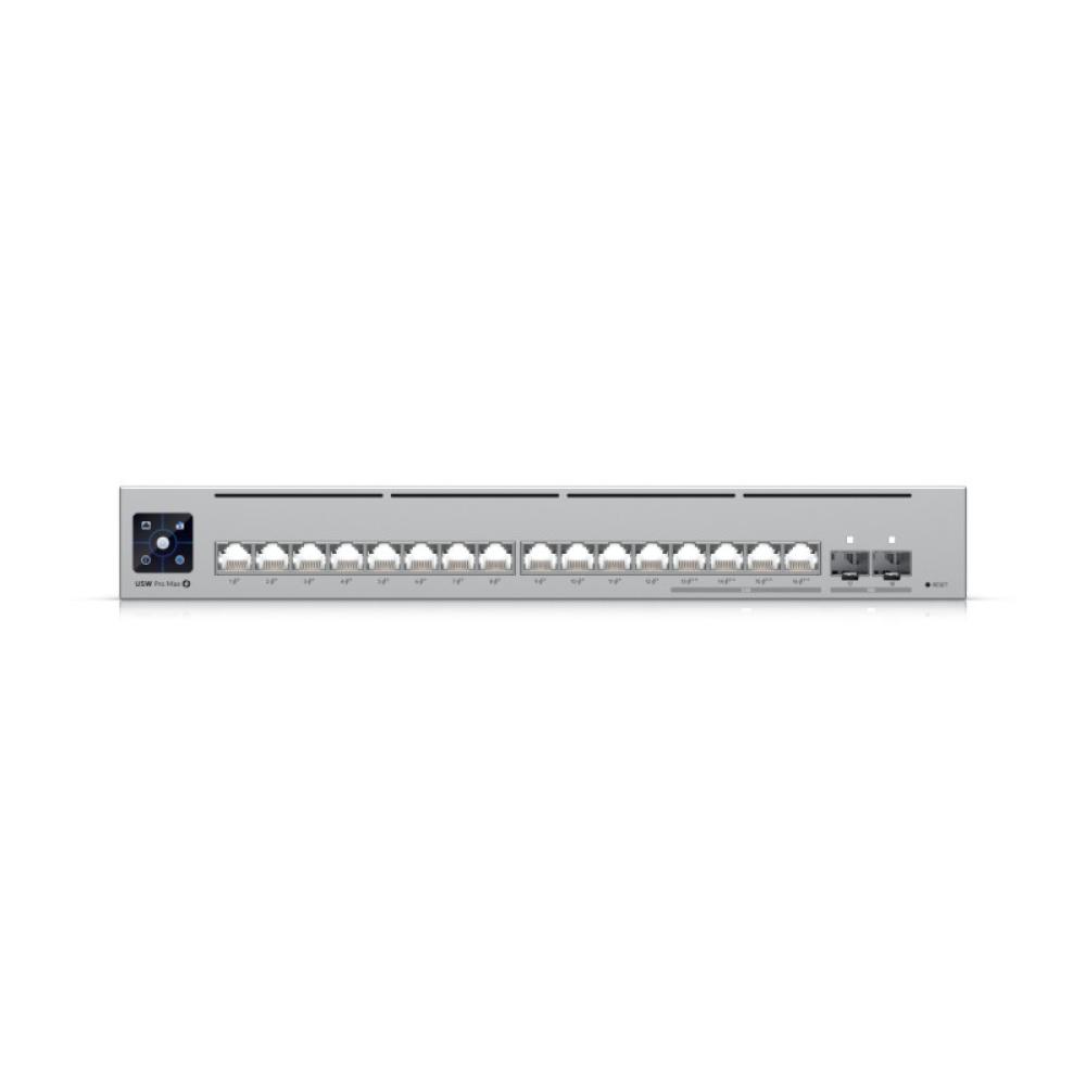 Ubiquiti - Pro Max 16 PoE Gestionado L3 Gigabit Ethernet (10/100/1000) Energía sobre Ethernet (PoE) Gris