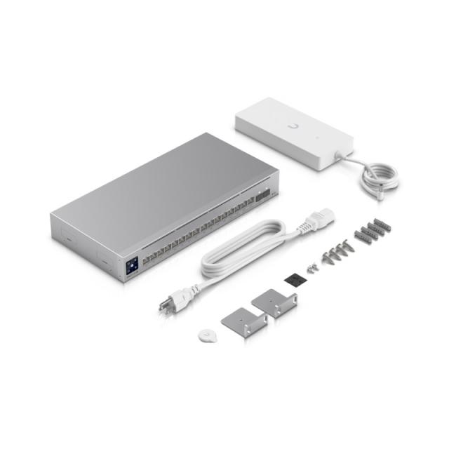 Ubiquiti - Pro Max 16 PoE Gestionado L3 Gigabit Ethernet (10/100/1000) Energía sobre Ethernet (PoE) Gris