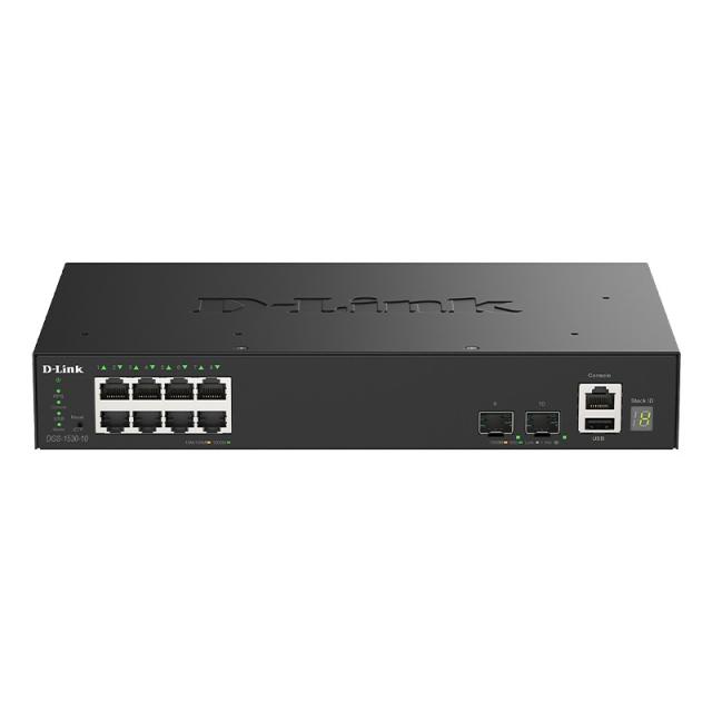 D-Link - DGS-1530-10 Gestionado L2 Gigabit Ethernet (10/100/1000) Negro