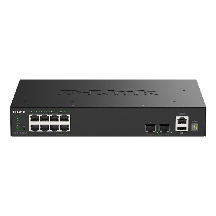 D-Link - DGS-1530-10 Gestionado L2 Gigabit Ethernet (10/100/1000) Negro