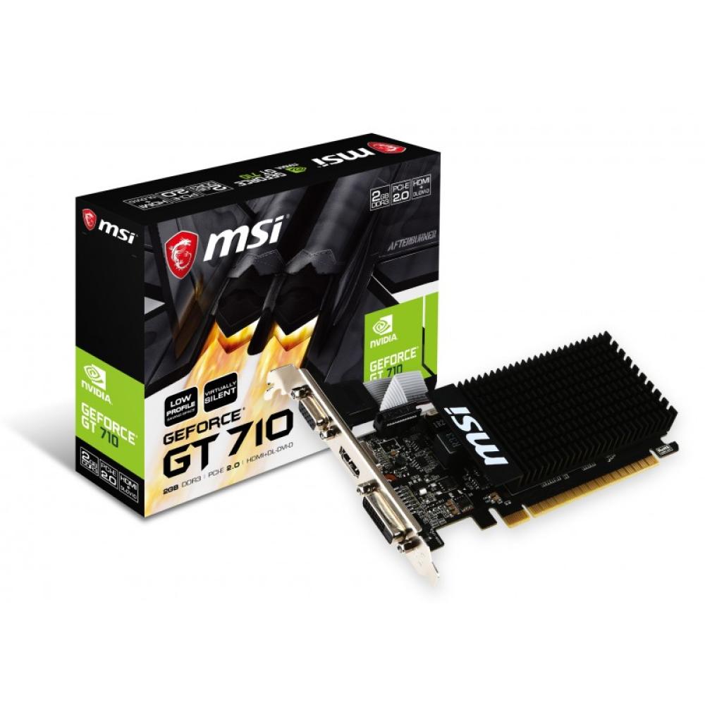 MSI - GT 710 2GD3H LP tarjeta gráfica NVIDIA GeForce GT 710 2 GB GDDR3