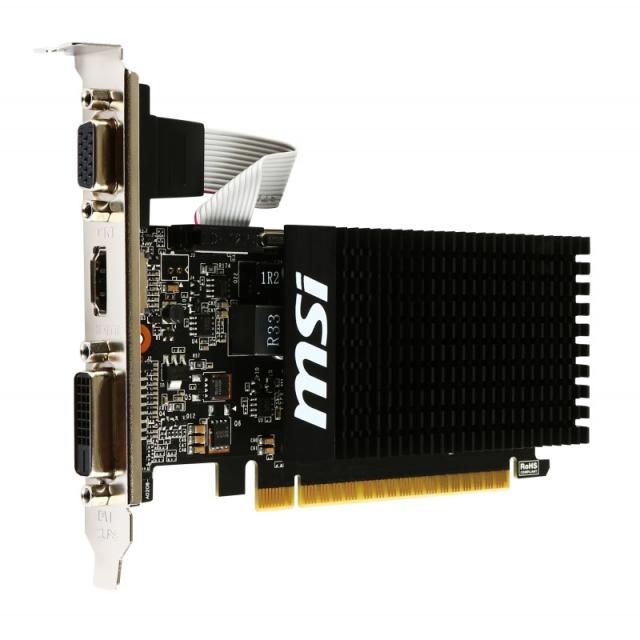 MSI - GT 710 2GD3H LP tarjeta gráfica NVIDIA GeForce GT 710 2 GB GDDR3