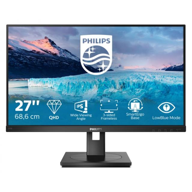 Philips - S Line 275S1AE/00 pantalla para PC 68,6 cm (27") 2560 x 1440 Pixeles 2K Ultra HD LCD Negro