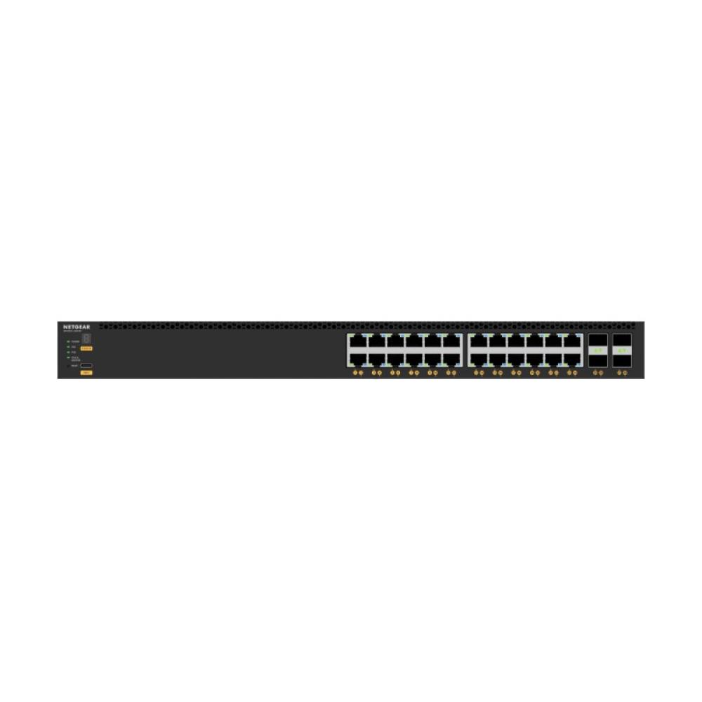 NETGEAR - M4350-24X4V Gestionado L3 10G Ethernet (100/1000/10000) Energía sobre Ethernet (PoE) 1U Negro