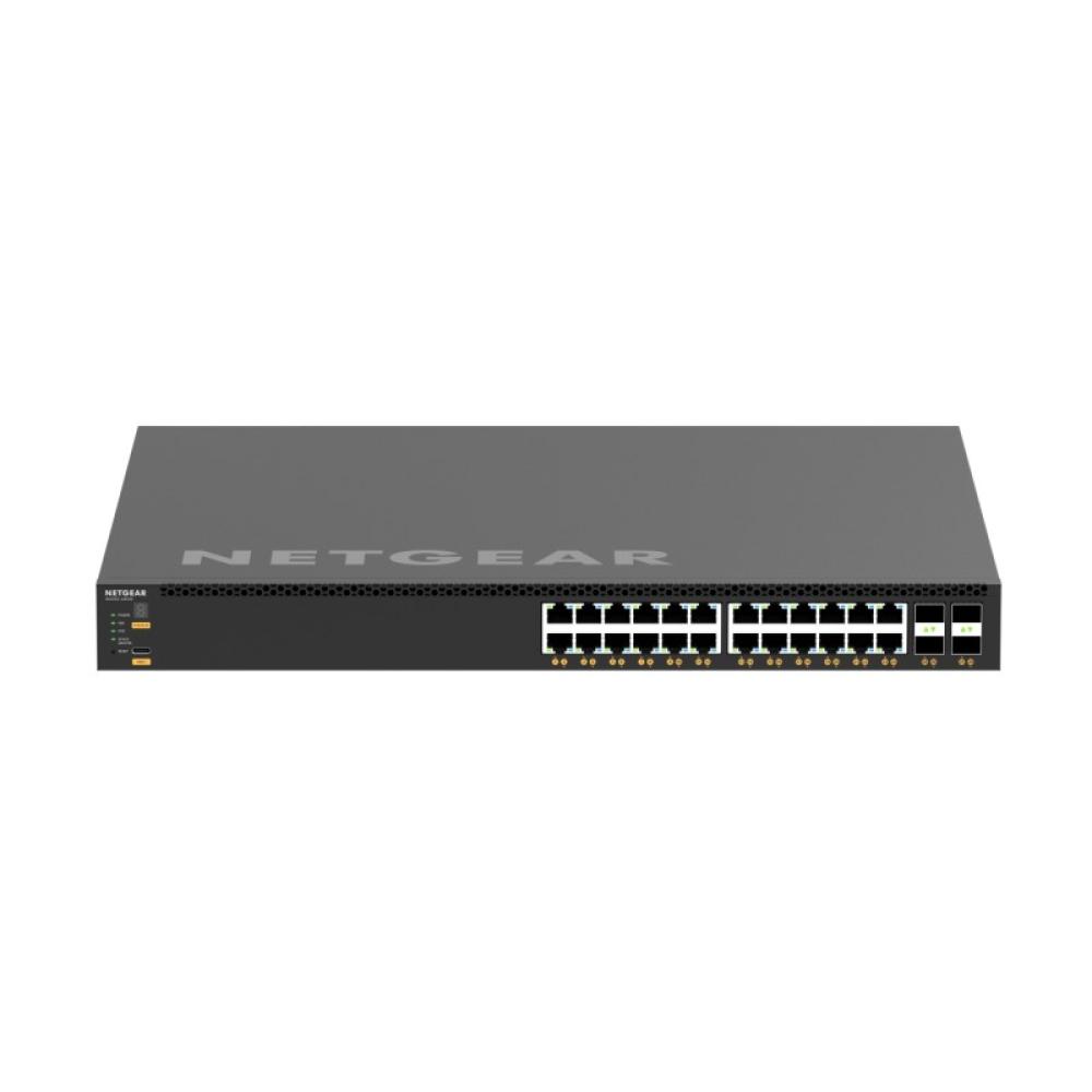 NETGEAR - M4350-24X4V Gestionado L3 10G Ethernet (100/1000/10000) Energía sobre Ethernet (PoE) 1U Negro
