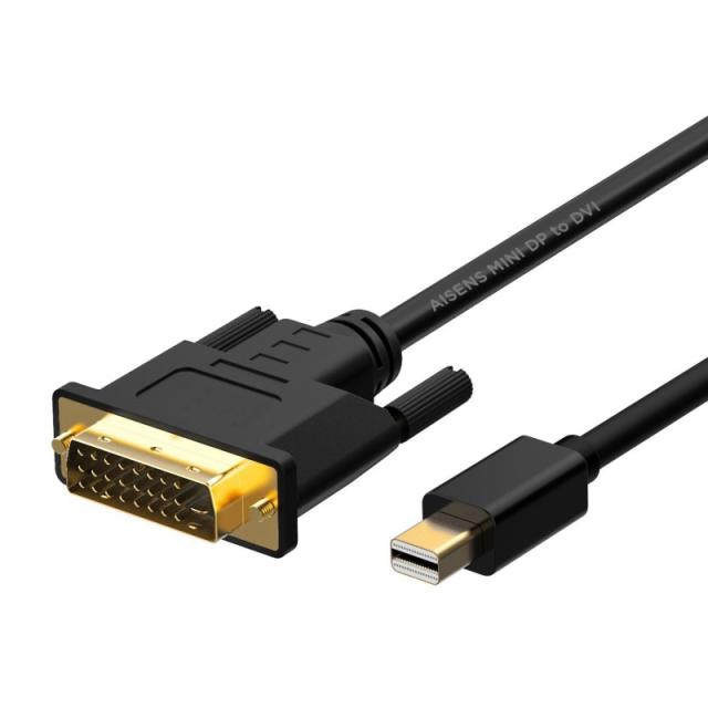 AISENS - A125-0363 adaptador de cable de vídeo 2 m Mini DisplayPort DVI Negro
