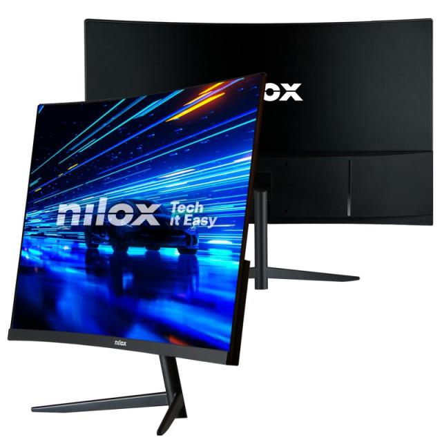 Nilox - MONITOR 23 8 CURVO 200HZ HDMI DP pantalla para PC 60,5 cm (23.8") 1920 x 1080 Pixeles Full HD LCD Negro