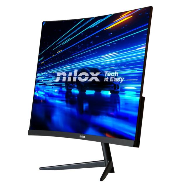 Nilox - MONITOR 23 8 CURVO 200HZ HDMI DP pantalla para PC 60,5 cm (23.8") 1920 x 1080 Pixeles Full HD LCD Negro