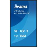 iiyama - LH5575UHS-B2AG pantalla de señalización Pantalla plana para señalización digital 138,7 cm (54.6") LCD Wifi 500 cd / m²