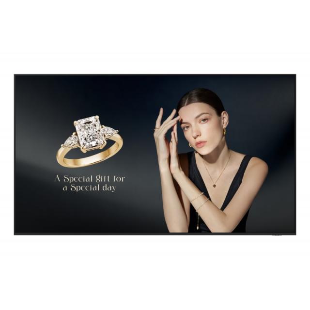 Samsung - QH115F-X Pantalla plana para señalización digital 2,92 m (115") LCD Wifi 1000 cd / m² 4K Ultra HD Negro Tizen 24/7