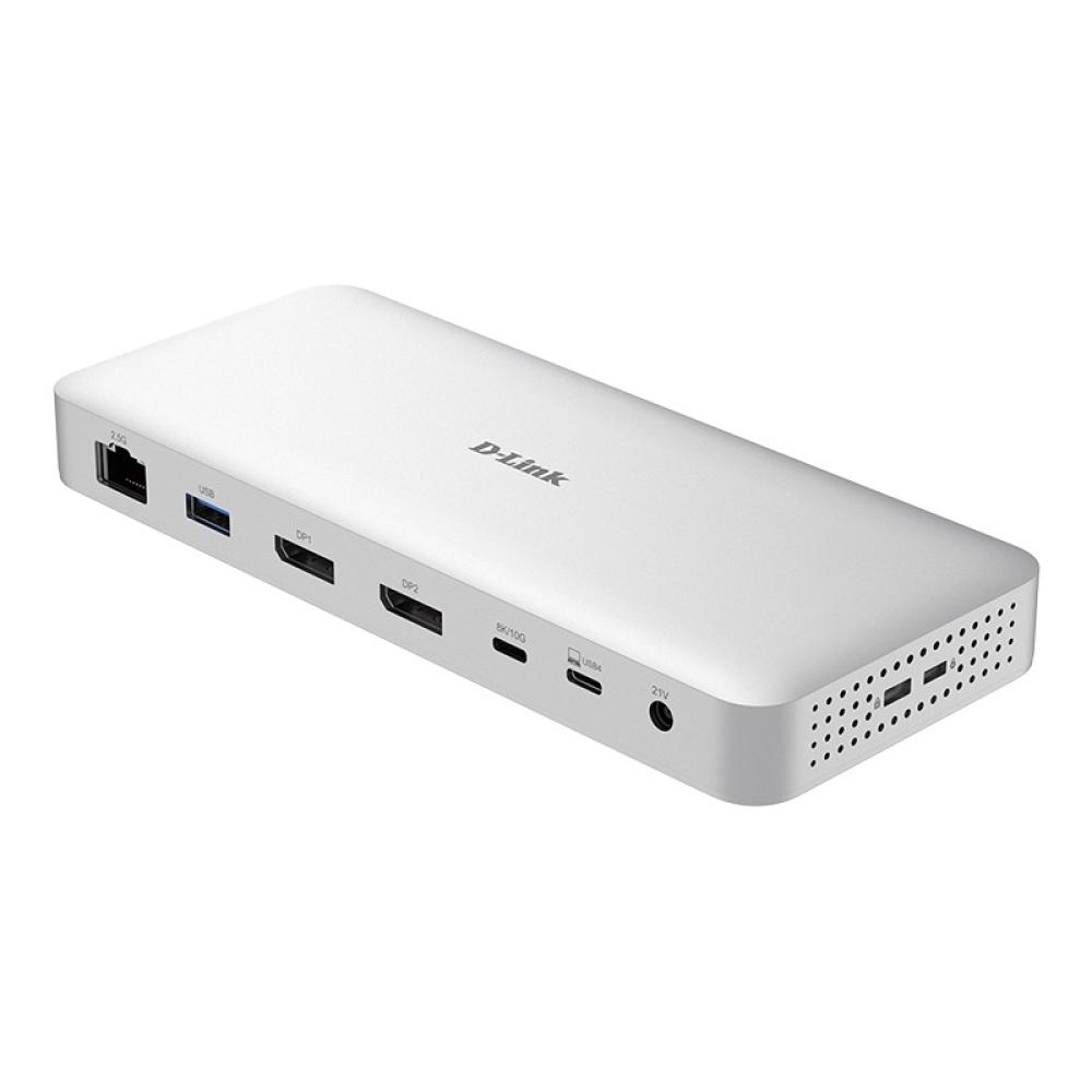 D-Link - DUF-901/E base para portátil y replicador de puertos Alámbrico USB4 Gris