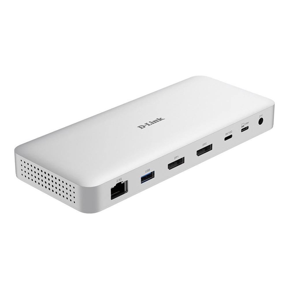 D-Link - DUF-901/E base para portátil y replicador de puertos Alámbrico USB4 Gris
