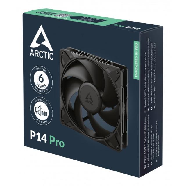 ARCTIC - P14 Pro Carcasa del ordenador Ventilador 14 cm Negro